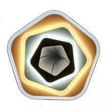 Lustra interioara LED, moderna, mijloc 3D, ultra slim, schelet alb, diametru 25 cm Lustra interioara LED, moderna, mijloc 3D, ultra slim, schelet alb, diametru 25 cm