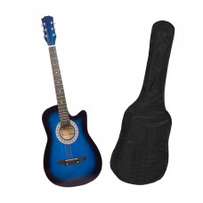 Chitara clasica din lemn 95 cm, albastru marin, husa nylon cadou Chitara clasica din lemn 95 cm, albastru marin, husa nylon cadou