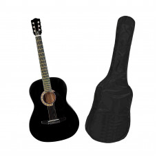 Chitara clasica din lemn 95 cm, clasic black, husa nylon cadou
