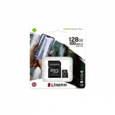 Card de memorie Kingston Canvas Select Plus microSDHC 128GB, Class 10 si Adaptor Card de memorie Kingston Canvas Select Plus microSDHC 128GB, Class 10 si Adaptor