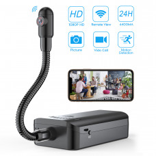 Camera Spy WI-FI IP Flexibila 360 grade,Microfon, 1080P HD ,Activare la Miscare,Acumulatorul rezista 24 ore Camera Spy WI-FI IP Flexibila 360 grade,Microfon, 1080P HD ,Activare la Miscare,Acumulatorul rezista 24 ore
