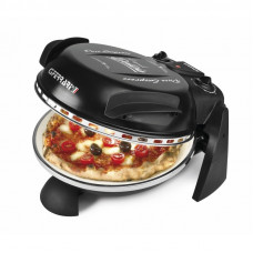 Cuptor pizza G3Ferrari Delizia negru special cu suprafata de coacere din piatra refractara, termoregulator pana la 390° C si timer cu atentionare sonora Cuptor pizza G3Ferrari Delizia negru special cu suprafata de coacere din piatra refractara, termoregulator pana la 390° C si timer cu atentionare sonora
