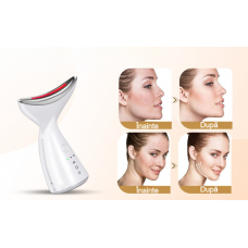 Dispozitiv facial inteligent, 3 in 1, multifunctional, model Swan, pentru hidratarea, eliminarea ridurilor, ingrijirea tenului, gatului, efect anti-imbatranire, stimulare EMS, incalzire, vibromasaj, fotoni, acumulator 500 mAh Dispozitiv facial inteligent, 3 in 1, multifunctional, model Swan, pentru hidratarea, eliminarea ridurilor, ingrijirea tenului, gatului, efect anti-imbatranire, stimulare EMS, incalzire, vibromasaj, fotoni, acumulator 500 mAh