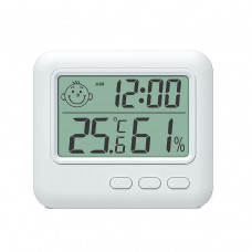 Termometru si higrometru de camera digital,Alb - 8.2 x 7.2 cm