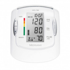 Tensiometru Medisana MTP PRO 51090, Indicator de aritmie, Functie de memorare pentru 2 utilizatori, Sac de depozitare, Alb