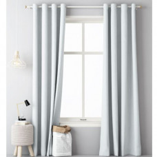 Perdea opaca cu inele Jemidi, 140 x 250 cm, Alb, Poliester, 55309.02.02 Perdea opaca cu inele Jemidi, 140 x 250 cm, Alb, Poliester, 55309.02.02