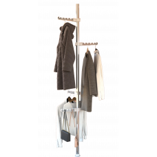 Suport vertical pentru umerase, haine, pentru spatiu organizat, deosebit de rezistent, usor de montat, 6 segmente, otel inoxidabil, alb Suport vertical pentru umerase, haine, pentru spatiu organizat, deosebit de rezistent, usor de montat, 6 segmente, otel inoxidabil, alb