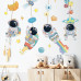 Sticker Autocolant Perete Copii, Astronauti in Spatiu, Stele, Planete, Racheta, 65x95 cm, Aida HER® Sticker Autocolant Perete Copii, Astronauti in Spatiu, Stele, Planete, Racheta, 65x95 cm, Aida HER®