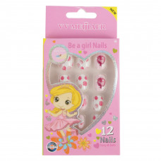 Set 12 Unghii False Pentru Copii, 75 Trandafiri Set 12 Unghii False Pentru Copii, 75 Trandafiri