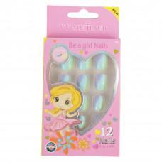 Set 12 Unghii False Pentru Copii, 155 Albastru Set 12 Unghii False Pentru Copii, 155 Albastru