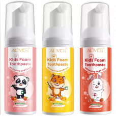 Spuma de curatare dentara pentru copii cu diferite arome - Capsuni