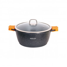 Cratita Bohmann 2.2 litri, 20X9 CM , exterior si interior granit, cu capac