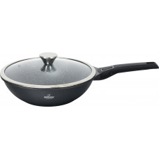 Tigaie wok cu maner detasabil, 28cm, aluminiu turnat, Bohmann, suprafata antiaderenta, inclusiv inductie