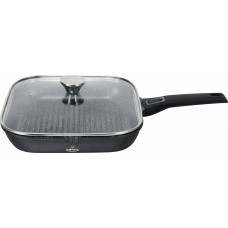 Tigaie grill cu maner detasabil, 28cm, aluminiu turnat, Bohmann, suprafata antiaderenta, inclusiv inductie