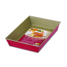 Forma copt 28x23.5x6cm, invelis non-stick, rosu, SNB
