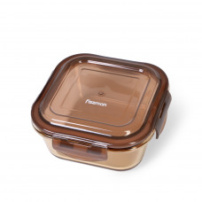 Caserola cu capac Fissman, sticla borosilicata, transparent/maro Caserola cu capac Fissman, sticla borosilicata, transparent/maro