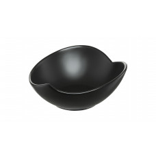 Bol portelan 13cm, negru, Salsa