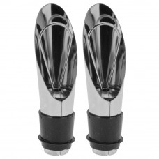 Set 2 picuratoare vin Excellent Houseware, otel inoxidabil, 8 cm, argintiu/negru Set 2 picuratoare vin Excellent Houseware, otel inoxidabil, 8 cm, argintiu/negru