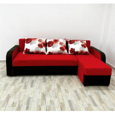 Coltar Robert, culoare rosu / negru, 240 x 140 cm