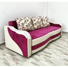 Canapea Andreea 2, culoare roz / crem, 220 x 90 cm Canapea Andreea 2, culoare roz / crem, 220 x 90 cm