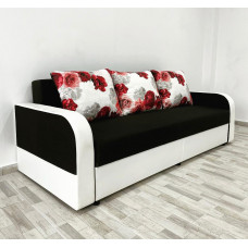 Canapea Andreea 1, culoare negru / alb, 220 x 90 cm Canapea Andreea 1, culoare negru / alb, 220 x 90 cm