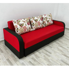 Canapea Andreea 1, culoare rosu / negru, 220 x 90 cm Canapea Andreea 1, culoare rosu / negru, 220 x 90 cm