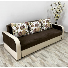 Canapea Andreea 1, culoare maro / crem, 220 x 90 cm Canapea Andreea 1, culoare maro / crem, 220 x 90 cm