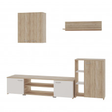 Set Living haaus Alice, Stejar Sonoma/Alb, L 220 cm Set Living haaus Alice, Stejar Sonoma/Alb, L 220 cm