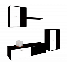 Living Madrid, culoare magia (wenge) / alb, 200 x 150 x 37 cm Living Madrid, culoare magia (wenge) / alb, 200 x 150 x 37 cm