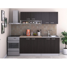 Bucatarie Bella 180 cm, culoare magia (wenge), blat termic Bucatarie Bella 180 cm, culoare magia (wenge), blat termic