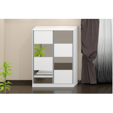 Dulap Domino, culoare alb, 146x60x203 cm Dulap Domino, culoare alb, 146x60x203 cm