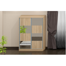 Dulap Domino, culoare sonoma, 146x60x203 cm Dulap Domino, culoare sonoma, 146x60x203 cm