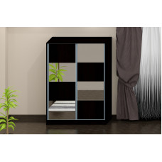 Dulap Domino, culoare magia (wenge), 146x60x203 cm Dulap Domino, culoare magia (wenge), 146x60x203 cm