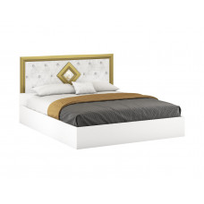 Pat tapitat Deluxe, culoare alb, 160 x 200 cm Pat tapitat Deluxe, culoare alb, 160 x 200 cm