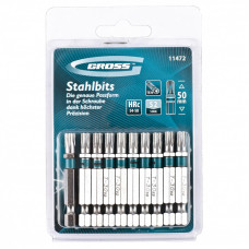 Set biti TORX 30x50, otel S2, 10 buc. , GROSS