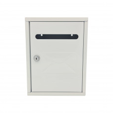 Cutie Postala Metalica Bigshot H2805, 260x200x75 mm, cu Fanta, Inchidere Cheie, Alb Cutie Postala Metalica Bigshot H2805, 260x200x75 mm, cu Fanta, Inchidere Cheie, Alb
