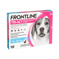 FRONTLINE Tri-Act, spot-on, solutie antiparazitara, caini 10-20kg, 3 pipete FRONTLINE Tri-Act, spot-on, solutie antiparazitara, caini 10-20kg, 3 pipete
