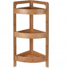 Etajera pentru baie Bathroom Solutions, bambus, 23x23x61 cm, maro