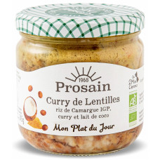Curry de linte BIO cu orez si lapte de cocos Prosain