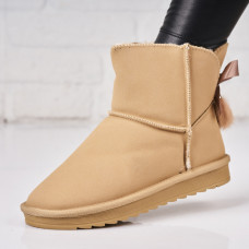 Cizme Dama Scurte Kaki din Piele Ecologica Intoarsa Dayla Cizme Dama Scurte Kaki din Piele Ecologica Intoarsa Dayla