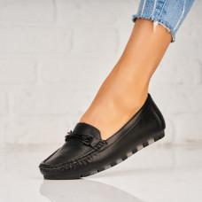 Pantofi dama casual Negri din Piele Ecologica Malawi