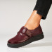 Pantofi dama casual Bordo din Piele Ecologica Enya
