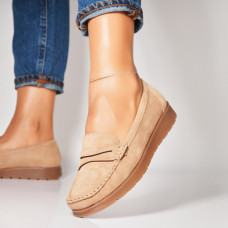 Pantofi dama casual Kaki din Piele Ecologica Intoarsa Lulia Pantofi dama casual Kaki din Piele Ecologica Intoarsa Lulia