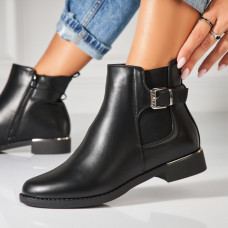 Ghete Dama Imblanite Negre din Piele Ecologica Atiya Ghete Dama Imblanite Negre din Piele Ecologica Atiya