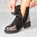 Ghete Dama Imblanite Bronz din Piele Ecologica Dochia3