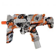 Pistol electric Go Kart cu bile de hidrogen de gel, ventuze de burete si ochelari pentru protectie, portocaliu Pistol electric Go Kart cu bile de hidrogen de gel, ventuze de burete si ochelari pentru protectie, portocaliu